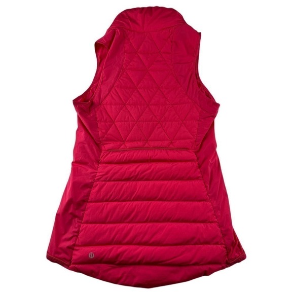 Lululemon Fluffed Up Vest Boom Juice / Bleached Coral Women’s Size 4 #W4E57S - Picture 4 of 9